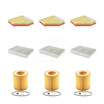 3x Air + 3x Cabin + 3x Engine Cartridge Oil Filter (9 Total) Kit For BMW 320i xDrive KFM-104581