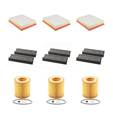 3x Air + 3x Cabin + 3x Engine Cartridge Oil Filter (9 Total) Kit For BMW X5 KFM-104583