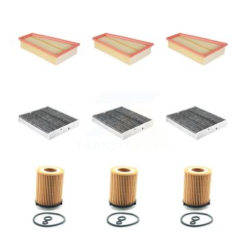 3x Air + 3x Cabin + 3x Engine Cartridge Oil Filter (9 Total) Kit For Mercedes-Benz GLA250 KFM-104592