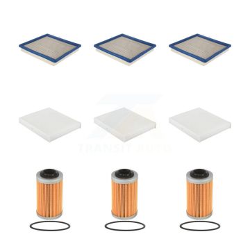 3x Air + 3x Cabin + 3x Engine Cartridge Oil Filter (9 Total) Kit For Chevrolet Colorado KFM-104603