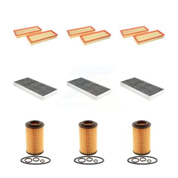 3x Air + 3x Cabin + 3x Engine Cartridge Oil Filter (9 Total) Kit For Mercedes-Benz SLK350 KFM-104609