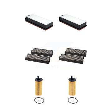 2x Air + 2x Cabin + 2x Engine Cartridge Oil Filter (6 Total) Kit For BMW X5 KFM-104616