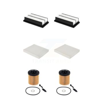2x Air + 2x Cabin + 2x Engine Cartridge Oil Filter (6 Total) Kit For Hyundai Venue KFM-104621