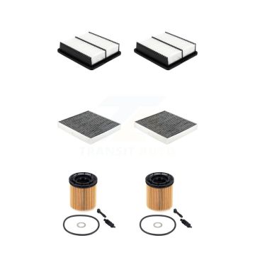 2x Air + 2x Cabin + 2x Engine Cartridge Oil Filter (6 Total) Kit For Hyundai Elantra KFM-104623