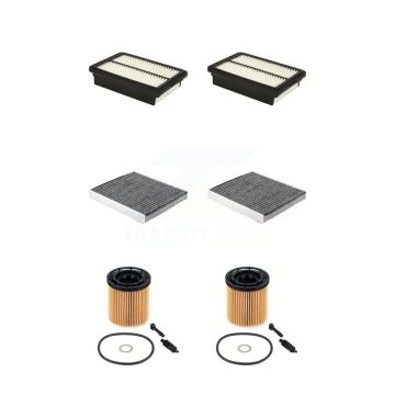 2x Air + 2x Cabin + 2x Engine Cartridge Oil Filter (6 Total) Kit For Hyundai Kona 1.6L KFM-104626