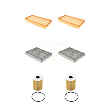 2x Air + 2x Cabin + 2x Engine Cartridge Oil Filter (6 Total) Kit For Porsche Cayenne KFM-104628