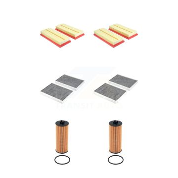 2x Air + 2x Cabin + 2x Engine Cartridge Oil Filter (6 Total) Kit For Mercedes-Benz S63 KFM-104631