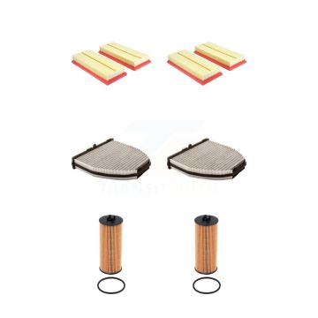 2x Air + 2x Cabin + 2x Engine Cartridge Oil Filter (6 Total) Kit For Mercedes-Benz CLS550 KFM-104632