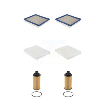2x Air + 2x Cabin + 2x Engine Cartridge Oil Filter (6 Total) Kit For Chevrolet Colorado KFM-104647