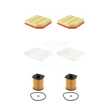 2x Air + 2x Cabin + 2x Engine Cartridge Oil Filter (6 Total) Kit For Volvo XC40 2.0L KFM-104653