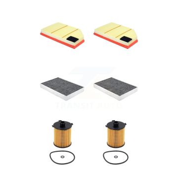 2x Air + 2x Cabin + 2x Engine Cartridge Oil Filter (6 Total) Kit For Volvo S60 KFM-104654