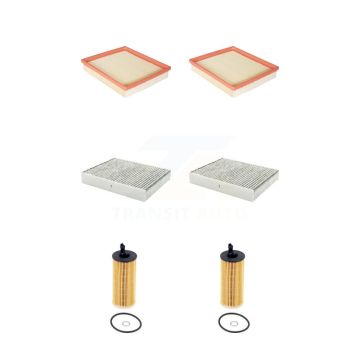 2x Air + 2x Cabin + 2x Engine Cartridge Oil Filter (6 Total) Kit For BMW 328d xDrive KFM-104656