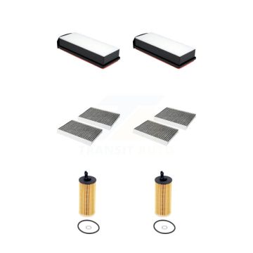 2x Air + 2x Cabin + 2x Engine Cartridge Oil Filter (6 Total) Kit For BMW 535d xDrive 3.0L KFM-104657