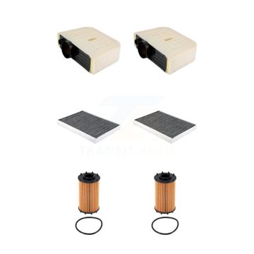 2x Air + 2x Cabin + 2x Engine Cartridge Oil Filter (6 Total) Kit For Audi Q7 3.0L KFM-104667
