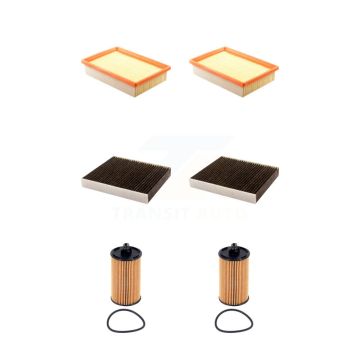 2x Air + 2x Cabin + 2x Engine Cartridge Oil Filter (6 Total) Kit For Chevrolet Sonic KFM-104670