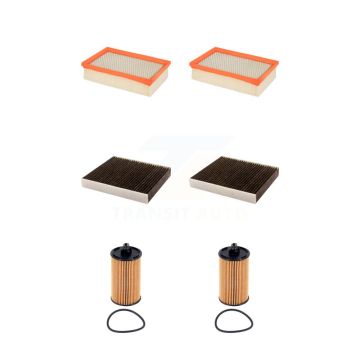 2x Air + 2x Cabin + 2x Engine Cartridge Oil Filter (6 Total) Kit For Buick Encore Trax KFM-104671