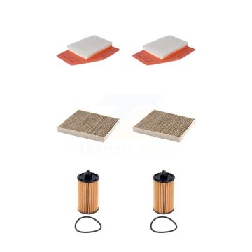 2x Air + 2x Cabin + 2x Engine Cartridge Oil Filter (6 Total) Kit For Chevrolet Malibu KFM-104672