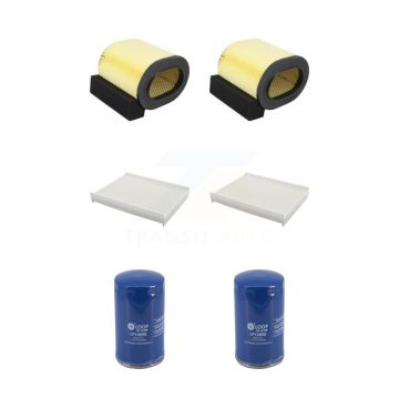 2x Air + 2x Cabin + 2x Engine Oil Filter (6 Total) Kit For Ford F-350 Super Duty F-250 KFM-104681