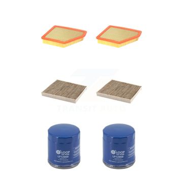 2x Air + 2x Cabin + 2x Engine Oil Filter (6 Total) Kit For 2016 Chevrolet Camaro 6.2L KFM-104682