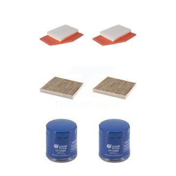 2x Air + 2x Cabin + 2x Engine Oil Filter (6 Total) Kit For Chevrolet Malibu Buick KFM-104689