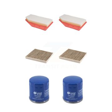 2x Air + 2x Cabin + 2x Engine Oil Filter (6 Total) Kit For 2019-2024 Cadillac XT4 KFM-104690