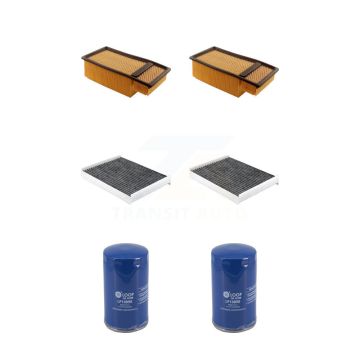 2x Air + 2x Cabin + 2x Engine Oil Filter (6 Total) Kit For Ford F-750 F-650 6.7L KFM-104696