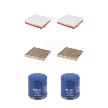 2x Air + 2x Cabin + 2x Engine Oil Filter (6 Total) Kit For Chevrolet Equinox Buick KFM-104707