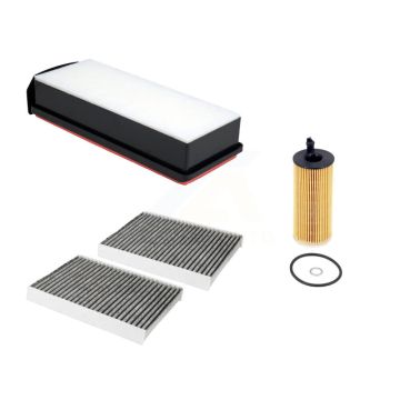 1x Air + 1x Cabin + 1x Engine Cartridge Oil Filter (3 Total) Kit For BMW 535d xDrive 3.0L KFM-104761