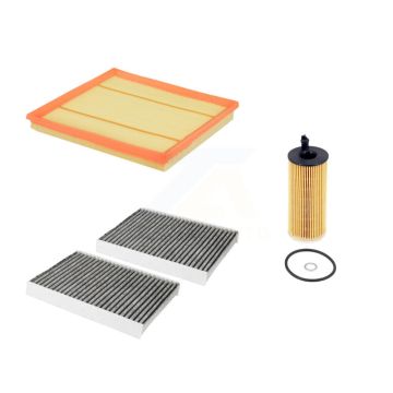 1x Air + 1x Cabin + 1x Engine Cartridge Oil Filter (3 Total) Kit For 15 BMW 740Ld xDrive KFM-104762