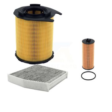 1x Air + 1x Cabin + 1x Engine Cartridge Oil Filter (3 Total) Kit For Mercedes-Benz CLA45 KFM-104776