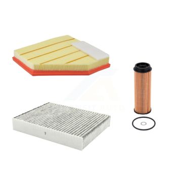 1x Air + 1x Cabin + 1x Engine Cartridge Oil Filter (3 Total) Kit For BMW 340i xDrive 440i KFM-104778