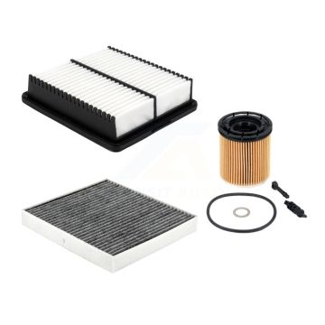 1x Air + 1x Cabin + 1x Engine Cartridge Oil Filter (3 Total) Kit For Hyundai Elantra KFM-104782