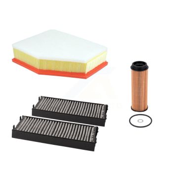 1x Air + 1x Cabin + 1x Engine Cartridge Oil Filter (3 Total) Kit For 2019 BMW X5 3.0L KFM-104792