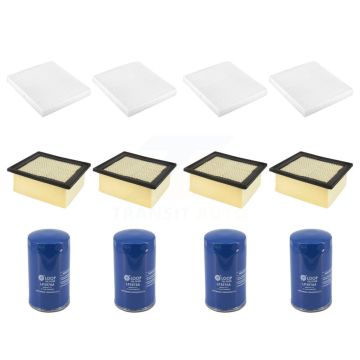 4x Air + 4x Cabin + 4x Engine Oil Filter (12 Total) Kit For Dodge Ram 2500 5.9L 4" Pleat KFM-104826