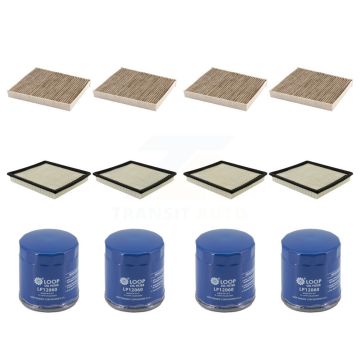 4x Air + 4x Cabin + 4x Engine Oil Filter (12 Total) Kit For 14-17 Chevrolet Impala 2.5L KFM-104828
