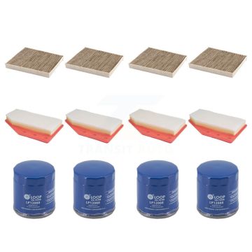 4x Air + 4x Cabin + 4x Engine Oil Filter (12 Total) Kit For Chevrolet Malibu Buick Regal KFM-104831