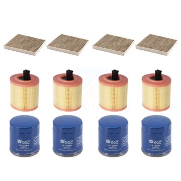 4x Air + 4x Cabin + 4x Engine Oil Filter (12 Total) Kit For Chevrolet Cruze KFM-104833