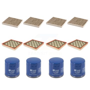 4x Air + 4x Cabin + 4x Engine Oil Filter (12 Total) Kit For Chevrolet Cruze KFM-104834