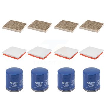 4x Air + 4x Cabin + 4x Engine Oil Filter (12 Total) Kit For Chevrolet Equinox Buick KFM-104836