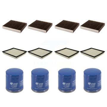 4x Air + 4x Cabin + 4x Engine Oil Filter (12 Total) Kit For Chevrolet Malibu Buick Regal KFM-104837