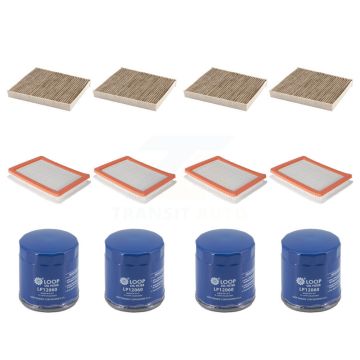 4x Air + 4x Cabin + 4x Engine Oil Filter (12 Total) Kit For Chevrolet Equinox GMC Terrain KFM-104838