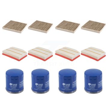 4x Air + 4x Cabin + 4x Engine Oil Filter (12 Total) Kit For GMC Chevrolet Silverado 1500 KFM-104839