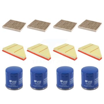 4x Air + 4x Cabin + 4x Engine Oil Filter (12 Total) Kit For Cadillac Chevrolet Blazer XT5 KFM-104842