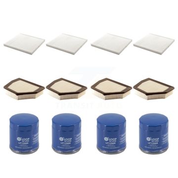 4x Air + 4x Cabin + 4x Engine Oil Filter (12 Total) Kit For Chevrolet Captiva Sport 3.0L KFM-104846