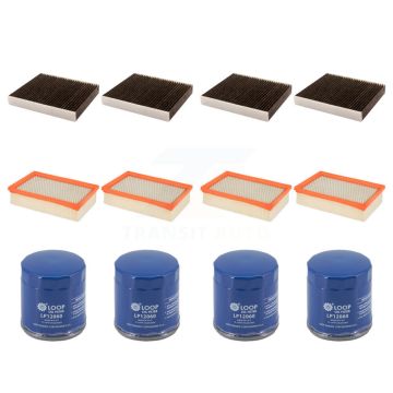 4x Air + 4x Cabin + 4x Engine Oil Filter (12 Total) Kit For Buick Encore Chevrolet Trax KFM-104847
