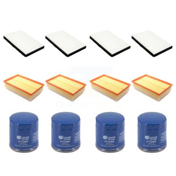 4x Air + 4x Cabin + 4x Engine Oil Filter (12 Total) Kit For Chevrolet Impala Limited KFM-104849