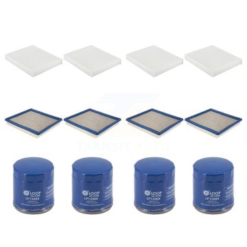 4x Air + 4x Cabin + 4x Engine Oil Filter (12 Total) Kit For Chevrolet Colorado GMC Canyon KFM-104850