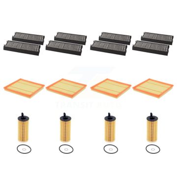 4x Air + 4x Cabin + 4x Engine Cartridge Oil Filter (12 Total) Kit For BMW X5 KFM-104853