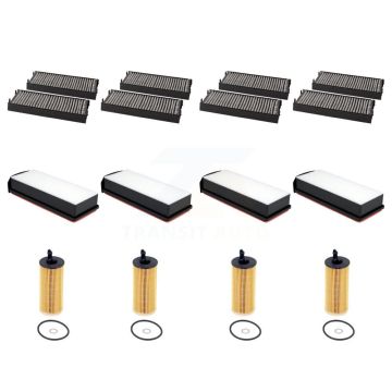 4x Air + 4x Cabin + 4x Engine Cartridge Oil Filter (12 Total) Kit For BMW X5 KFM-104854