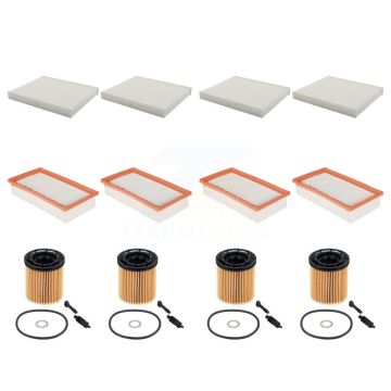 4x Air + 4x Cabin + 4x Engine Cartridge Oil Filter (12 Total) Kit For Kia Rio Hyundai KFM-104860
